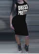  Pretty Play Dirty Logo Bodycon Dress